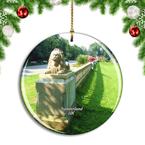 UK England Sunderland Mowbray Park Christmas Ornament