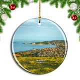 UK England Swanage Bay View Christmas Ornament