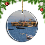 UK England Swanage Pier Christmas Ornament