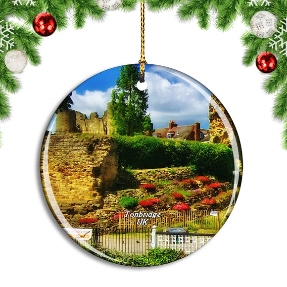 UK England Tonbridge Castle Christmas Ornament