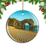 UK England Wareham Lulworth Cove and Durdle Door Christmas Ornament