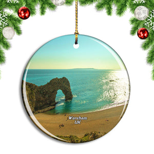 UK England Wareham Lulworth Cove and Durdle Door Christmas Ornament