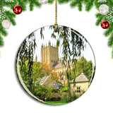 UK England Wells Cathedral Bishop's Garden Christmas Ornament