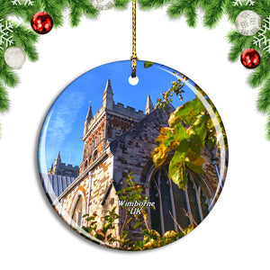 UK England Wimborne Minster Church Christmas Ornament