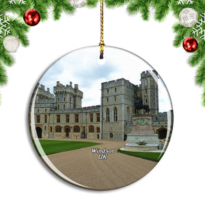 UK England Windsor Castle Christmas Ornament