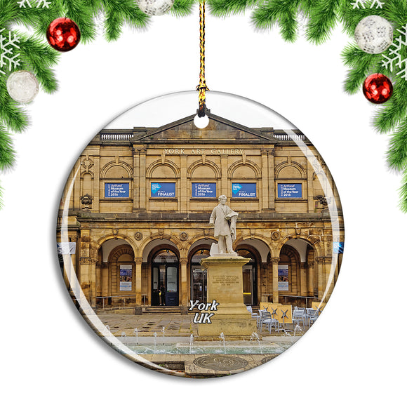 UK England York Art Gallery Christmas Ornament