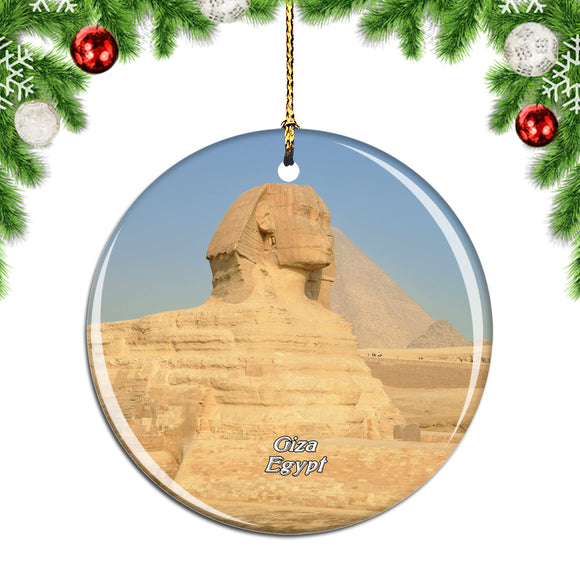 Egypt The Pyramids of Giza Christmas Ornament