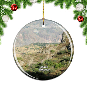 Entoto Hill Addis Ababa Ethiopia Christmas Ornament