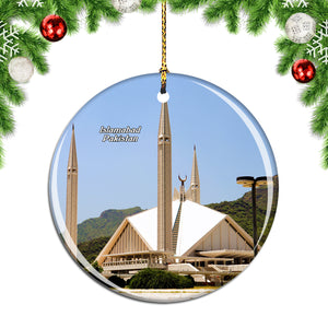 Faisal Mosque Islamabad Pakistan Christmas Ornament