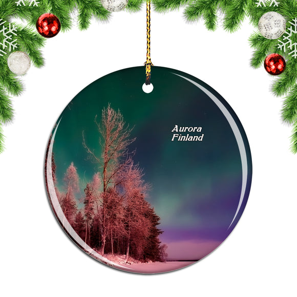 Finland Aurora Christmas Ornament