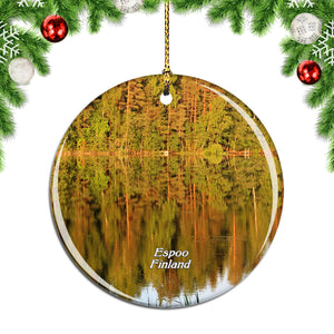 Finland Nuuksio Park Espoo Christmas Ornament