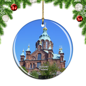 Finland Orthodox Uspensky Cathedral Helsinki Christmas Ornament