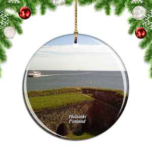 Finland Sea Fortress Suomenlinna Helsinki Christmas Ornament