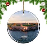 Finland Suomenlinna Helsinki Christmas Ornament