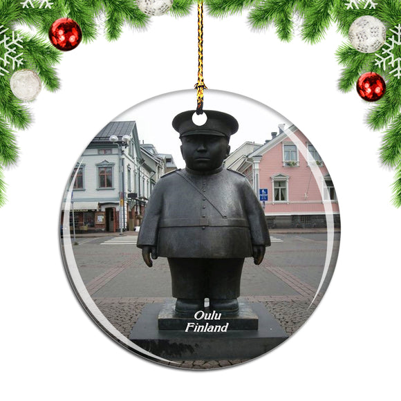 Finland The Fat Policeman Oulu Christmas Ornament