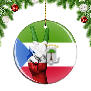 Flag Equatorial Guinea Christmas Ornament