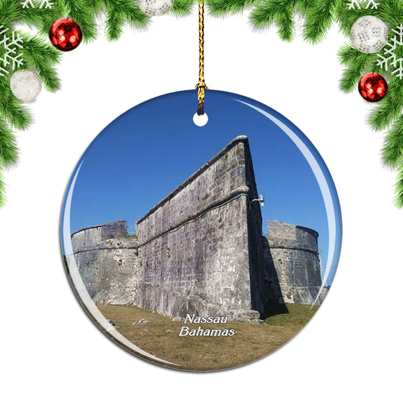 Fort Fincastle Nassau Bahamas Christmas Ornament