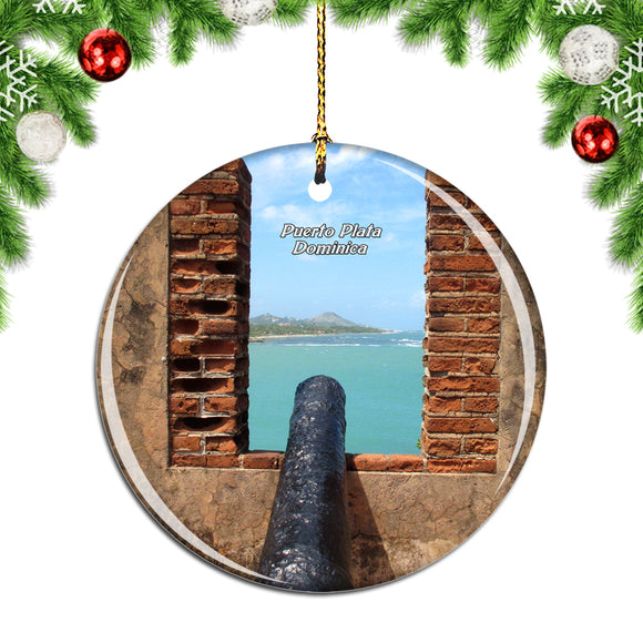 Fort San Felipe Puerto Plata Dominica Christmas Ornament