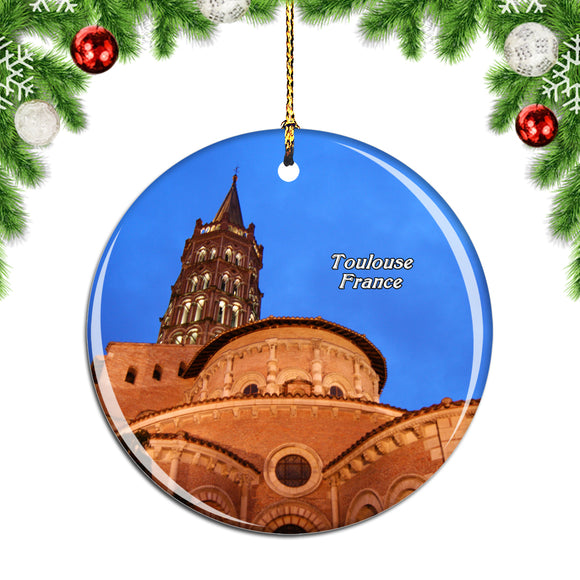 France Basilica of St. Sernin Toulouse Christmas Ornament