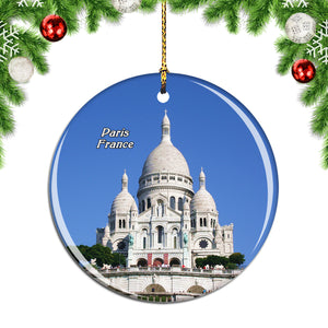 France Basilica of the Sacred Heart of Paris Christmas Ornament