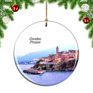 France Beach Porto-Vecchio Corsica Christmas Ornament