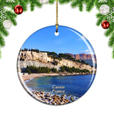 France Calanques Cassis Christmas Ornament