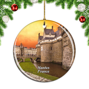 France Castle of the Dukes of Brittany Nantes Christmas Ornament