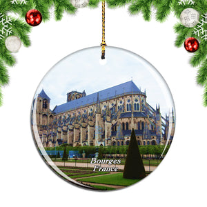 France Cathedral Bourges Christmas Ornament