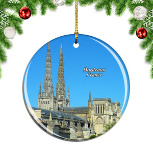 France Cathedrale St-Andre Bordeaux Christmas Ornament