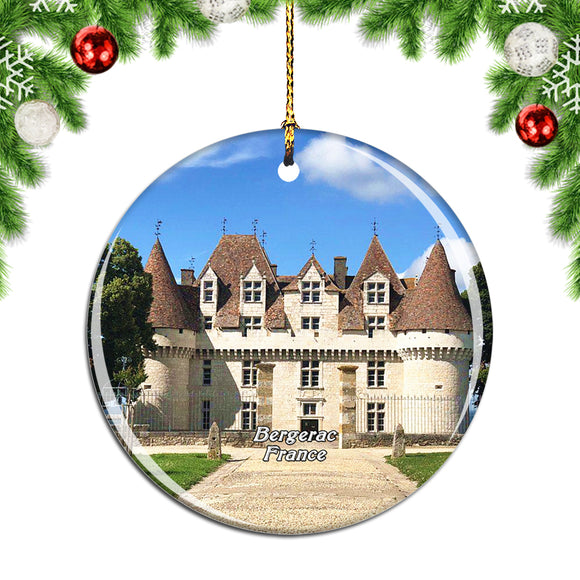 France Chateau de Monbazillac Bergerac Christmas Ornament