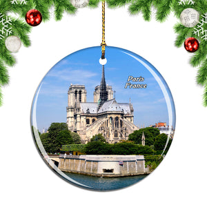 France Cite Island Paris Christmas Ornament