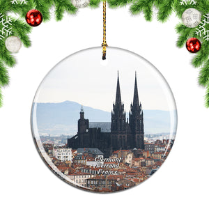 France Clermont-Ferrand Christmas Ornament