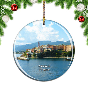 France Corsica Christmas Ornament