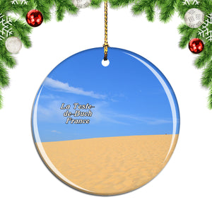 France Dune of Pilat La Teste-de-Buch Christmas Ornament