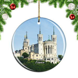 France Fourviere Hill Lyon Christmas Ornament