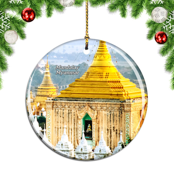 Mandalay Hill Myanmar Christmas Ornament