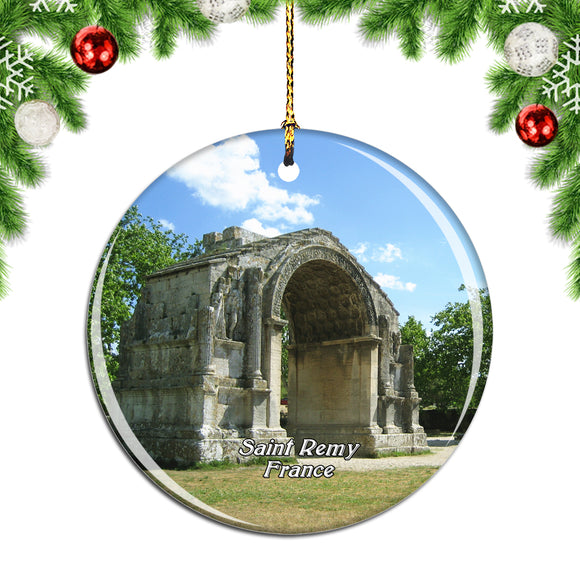 France Glanum Ruins Saint-Remy-de-Provence Christmas Ornament