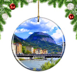 France Grenoble Alps Christmas Ornament