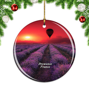 France Lavender Provence Christmas Ornament