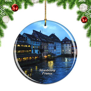 France Little France Strasbourg Christmas Ornament