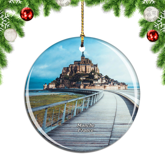 France Mont Saint-Michel Christmas Ornament