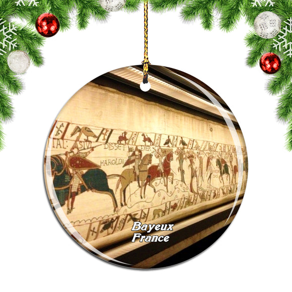 France Museum of the Bayeux Tapestry Christmas Ornament