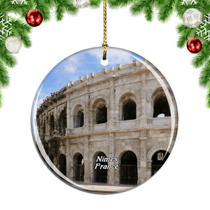 France Nimes Arena Christmas Ornament