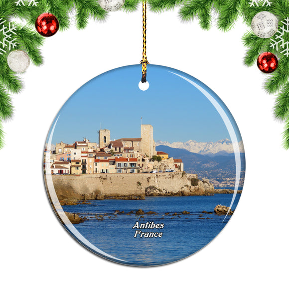 France Old Town Juan-les-Pins Antibes Christmas Ornament