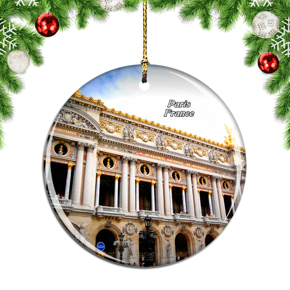 France Paris Opera Christmas Ornament