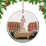 France Place Massena Nice Christmas Ornament