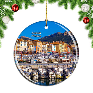 France Port Cassis Christmas Ornament