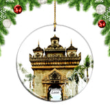 Patuxay Monument Vientiane Laos Christmas Ornament