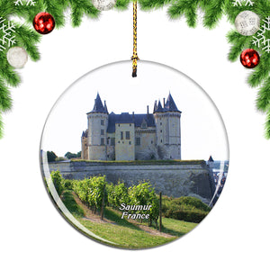 France Saumur Castle Christmas Ornament