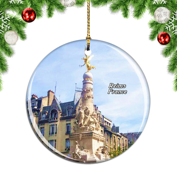 France Square Reims Christmas Ornament